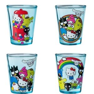 Hello Kitty and Friends Character Glass Set of 4